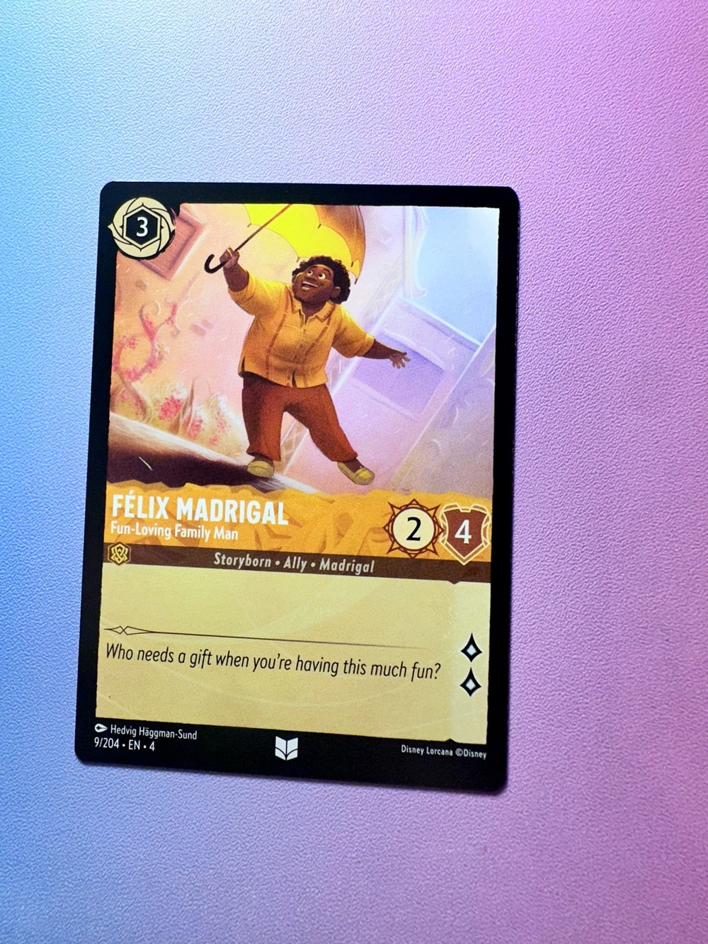 felix madrigal [encanto] - 9/204 (uncommon) — lorcana: ursula’s return